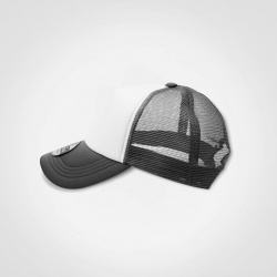 VINTAGE TRUCKER CAP - CHARCOAL/WHITE