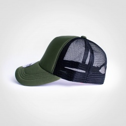 VINTAGE TRUCKER CAP - OLIVE/BLACK